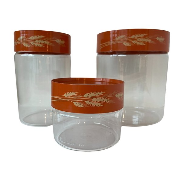 Pyrex Other - Pyrex Autumn Harvest - set of 3 See and Store Canisters